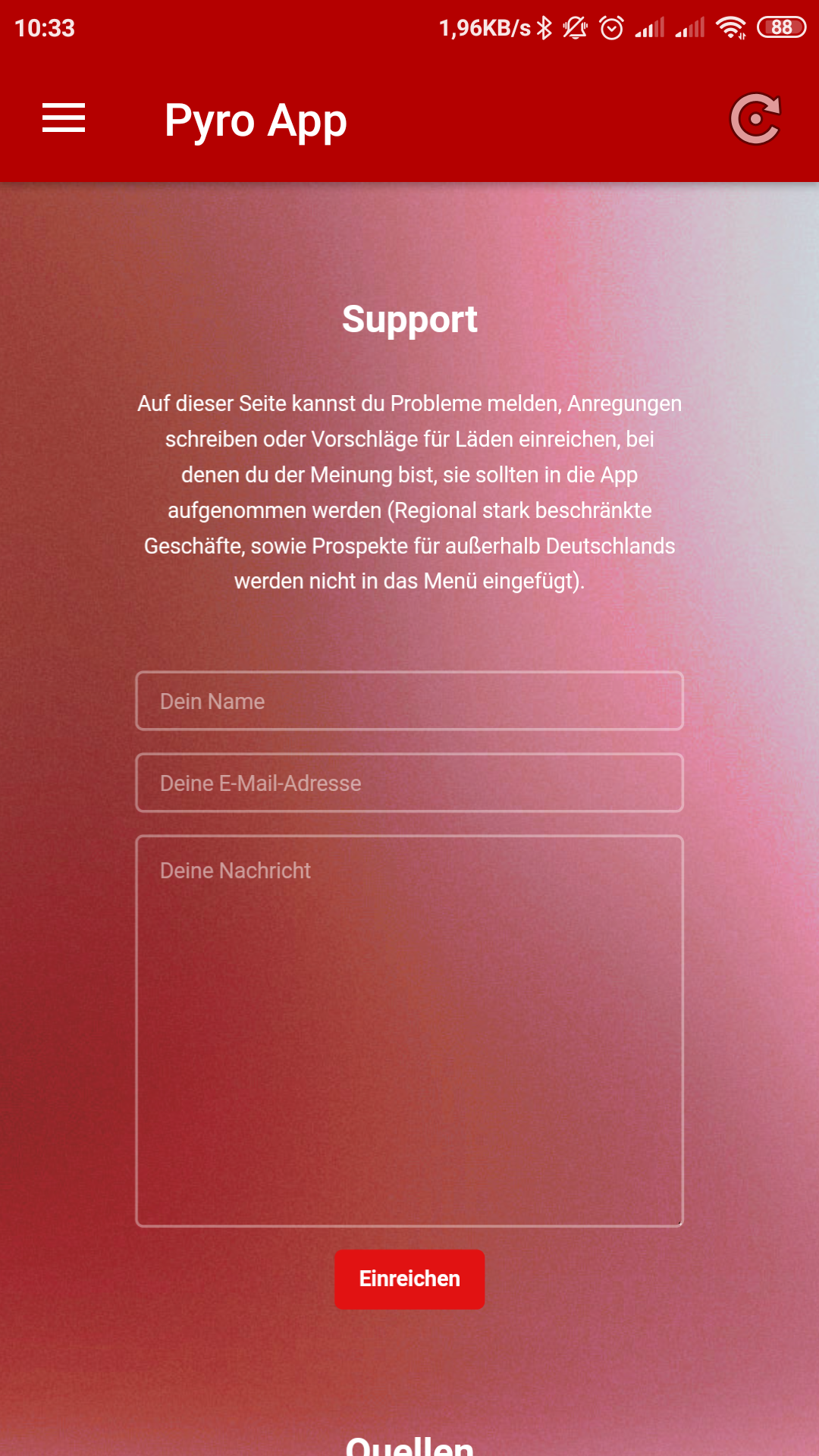 Pyro App: Support